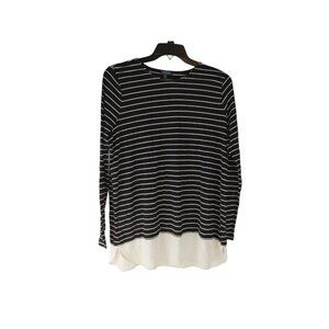 Lauren Ralph Lauren Sweater Women Black White Long Sleeve Pullover size 2X